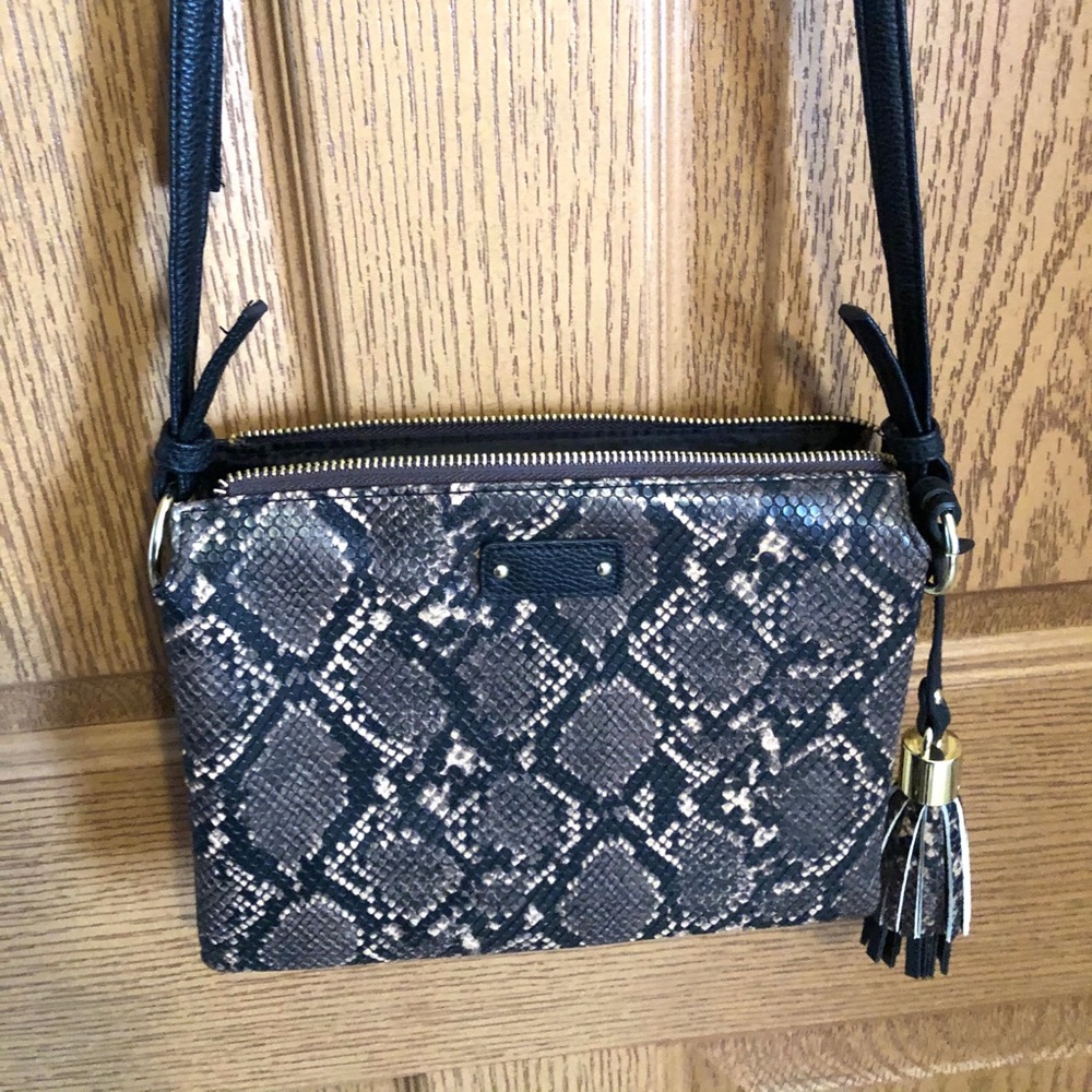 Faux Snakeskin Purse
